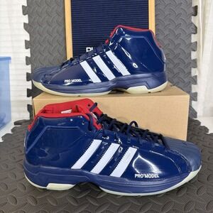 Adidas SM Pro Model 2G Team USA Olympic Basketball Shoes Mens Size 14 (JH9204)
